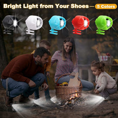 Headlights for croc; 2Pcs croc lights for shoes; light up croc charms for Dog Walking; Handy Camping; Waterproof; 3 Modes croc lights