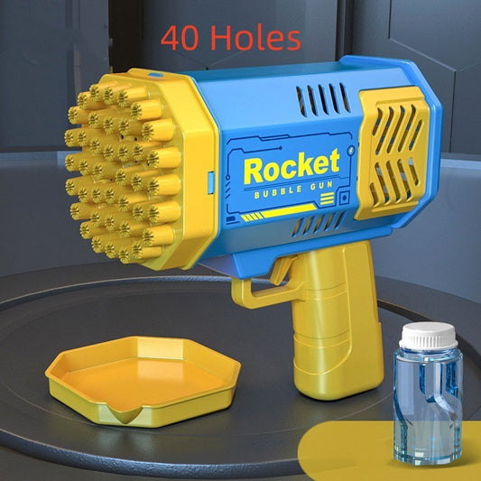 40/132 holes Funny Automatic Bubbles Maker Rocket Launcher Bubble gun Machine