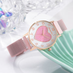 Ladies Quartz Watch Bracelet Set Bowl Watch
