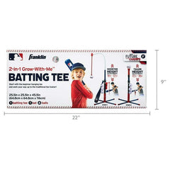 Grow-with-Me Baseball Tee + Stand Set for Youth + Toddlers - 18" to 36" Adjustments