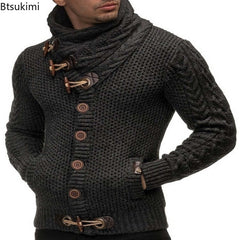 Long Sleeve Knitted Pullovers Sweater Men