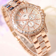 Fashion Women Watch with Diamond Watch Ladies Top Luxury Brand Ladies Casual Women Bracelet Crystal Watches