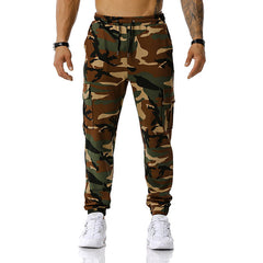 Man Pants Patchwork Camouflage Jogging Pants