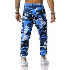 Man Pants Patchwork Camouflage Jogging Pants