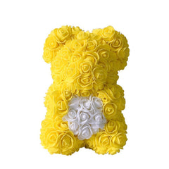Red Rose Bear 25 cm Teddy Artificial Bear Rose Valentine Day For Girlfriend Women Wife Mother Day Gifts