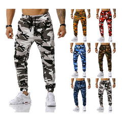 Man Pants Patchwork Camouflage Jogging Pants