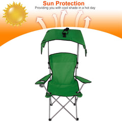 Foldable Beach Canopy Chair Set