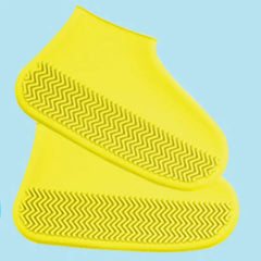 1 Pair Of Reusable Latex Waterproof Rain Shoe Covers Slip-resistant Rubber Rain Boot Covers S/M/L Shoe Accessories