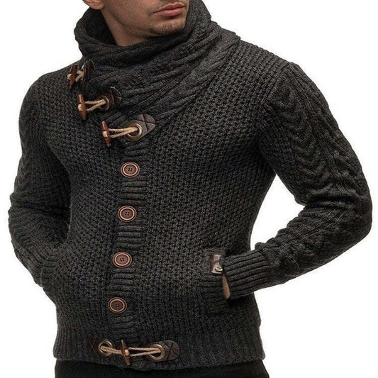 Long Sleeve Knitted Pullovers Sweater Men