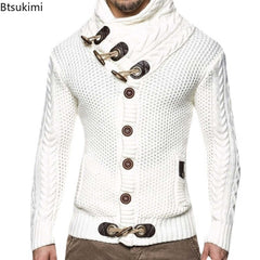 Long Sleeve Knitted Pullovers Sweater Men