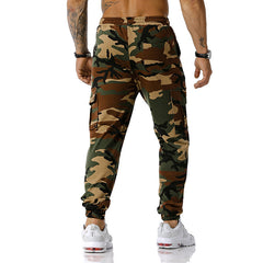 Man Pants Patchwork Camouflage Jogging Pants