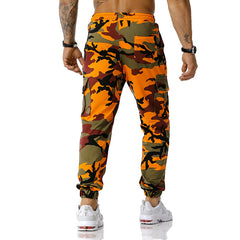 Man Pants Patchwork Camouflage Jogging Pants