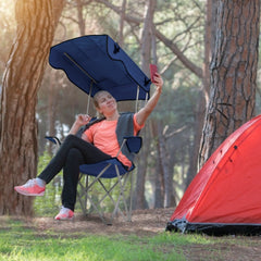 Foldable Beach Canopy Chair Set