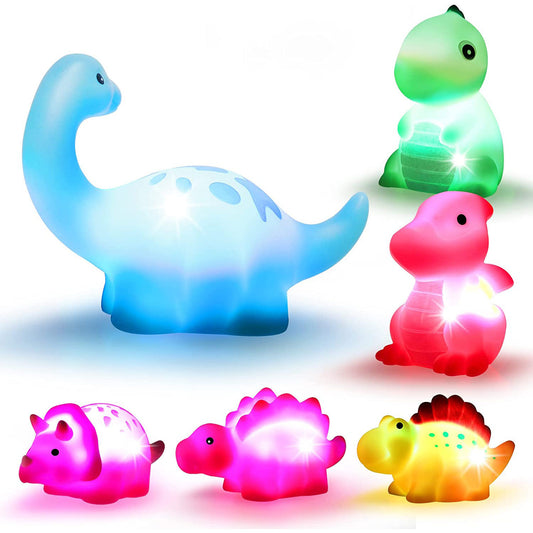 6 Pcs/Pack Dinosaur Bath Toys