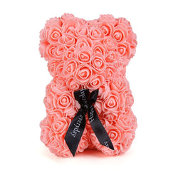 Red Rose Bear 25 cm Teddy Artificial Bear Rose Valentine Day For Girlfriend Women Wife Mother Day Gifts