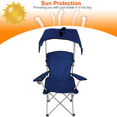 Foldable Beach Canopy Chair Set