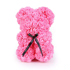 Red Rose Bear 25 cm Teddy Artificial Bear Rose Valentine Day For Girlfriend Women Wife Mother Day Gifts