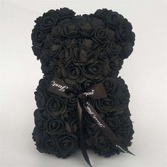 Red Rose Bear 25 cm Teddy Artificial Bear Rose Valentine Day For Girlfriend Women Wife Mother Day Gifts