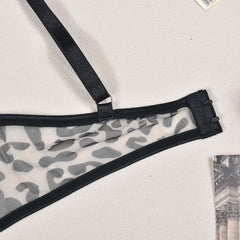 Lingerie Product Sexy Comfortable Leopard Print Sexy Bra Strap Leg Neck Ring