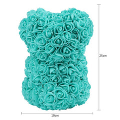 Red Rose Bear 25 cm Teddy Artificial Bear Rose Valentine Day For Girlfriend Women Wife Mother Day Gifts