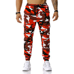 Man Pants Patchwork Camouflage Jogging Pants