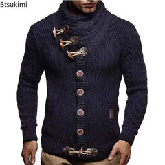 Long Sleeve Knitted Pullovers Sweater Men