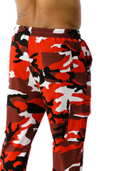 Man Pants Patchwork Camouflage Jogging Pants